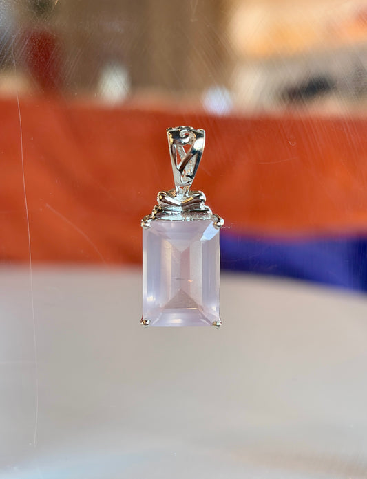 Rose Quartz Necklace Pendant