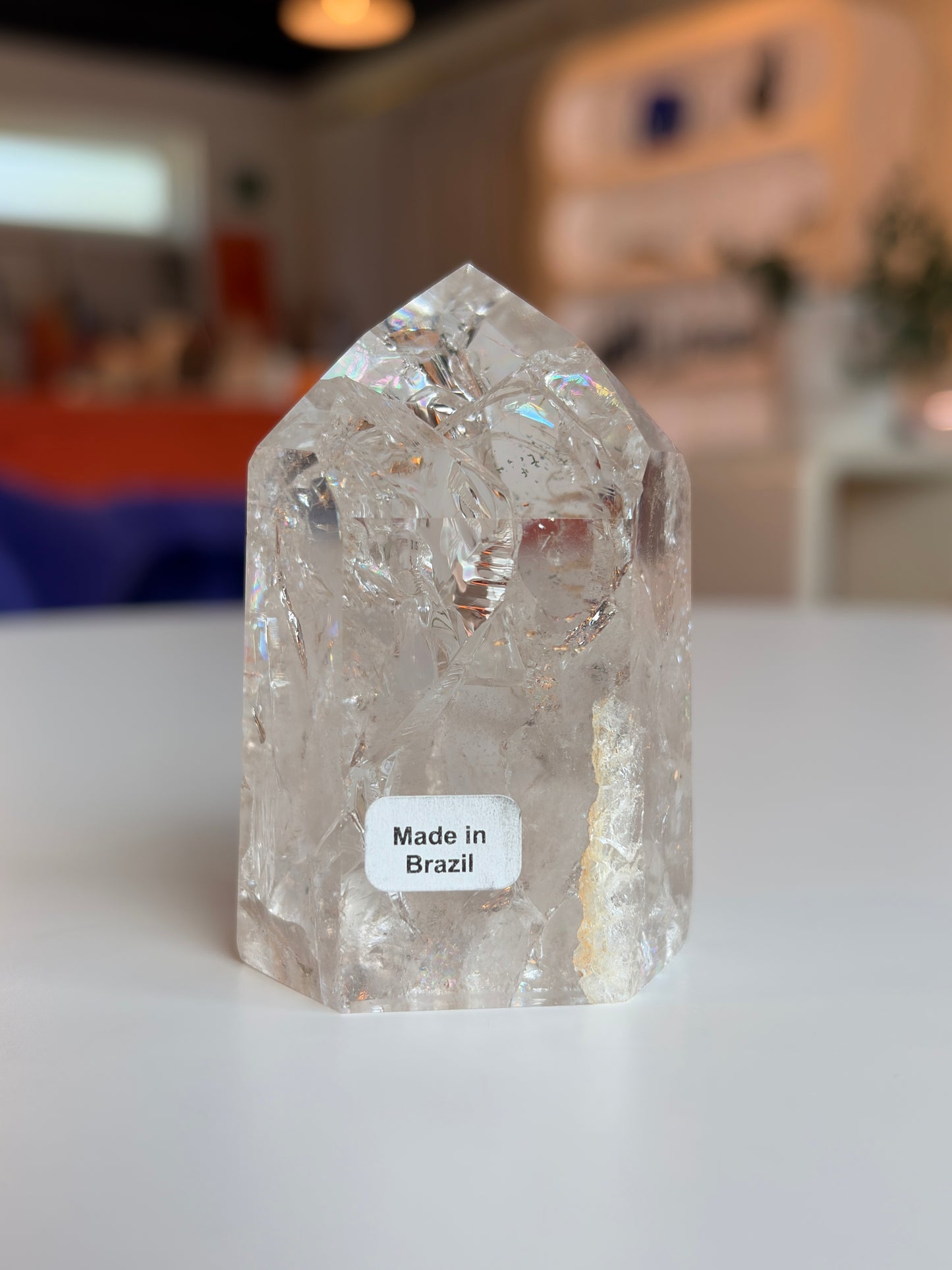 Brazilian Crackle Quartz Tower CQ08