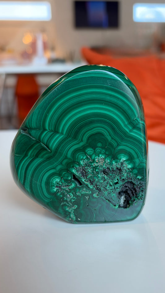 High Grade Polished Malachite Freeform