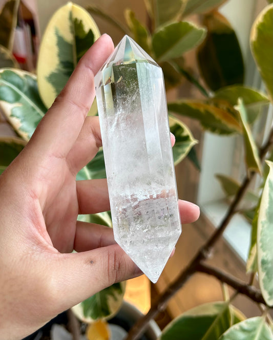 Double Terminated Clear Quartz Vogel