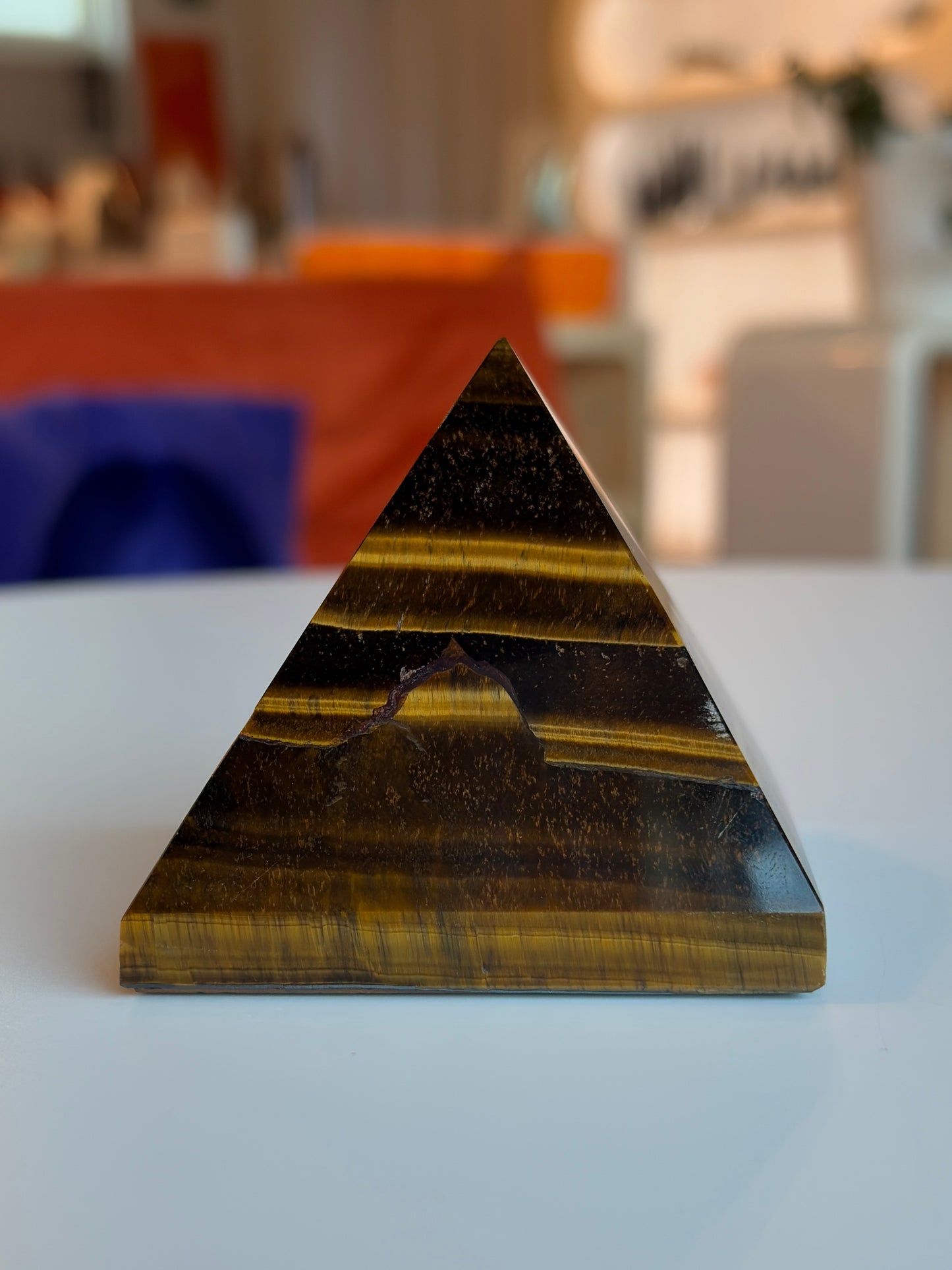 Large Tiger’s Eye Pyramid