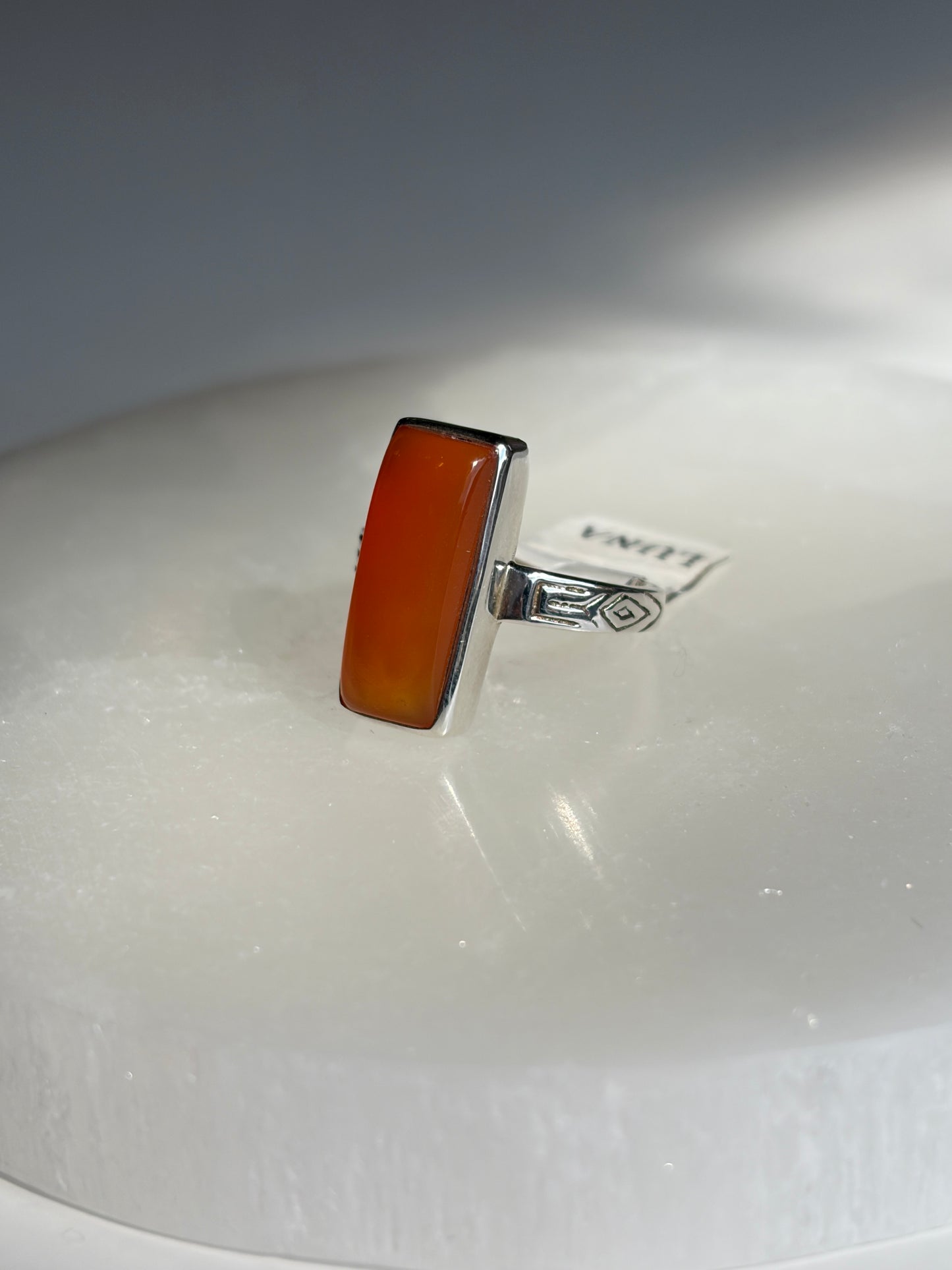 Carnelian Ring Size 6 - Sterling Silver .925