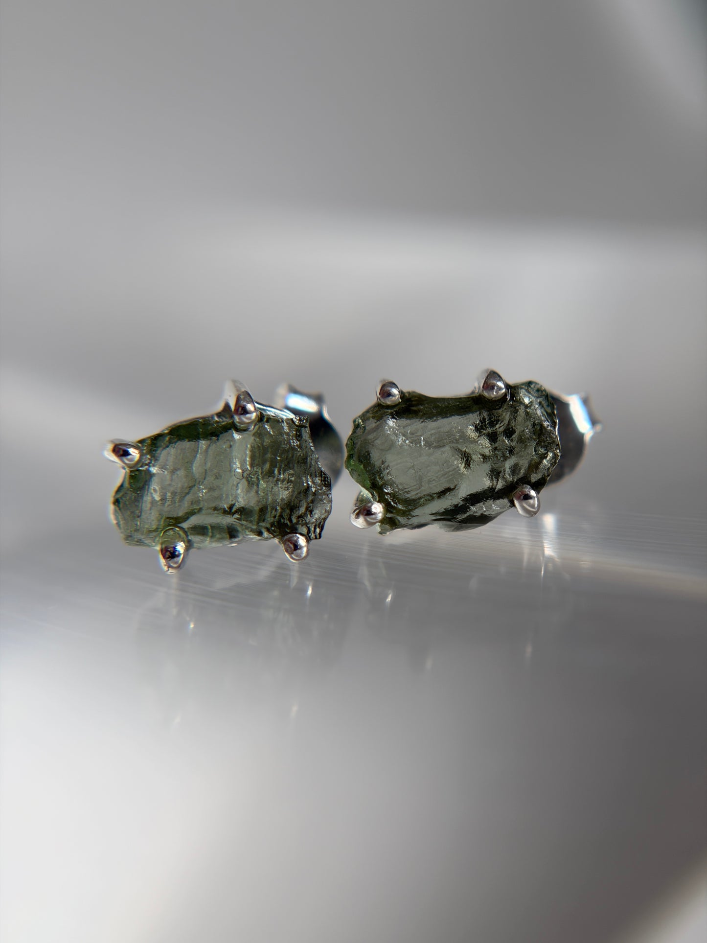 Moldavite Earrings