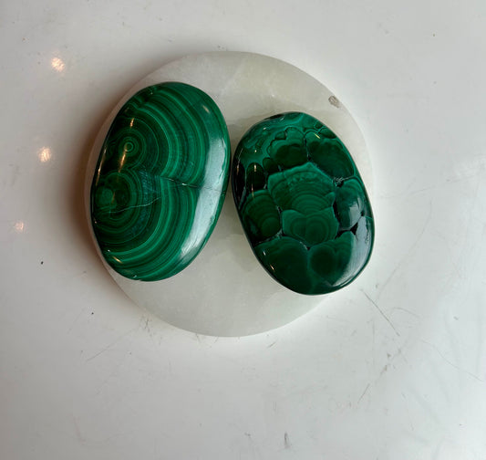 Malachite Palm Stone
