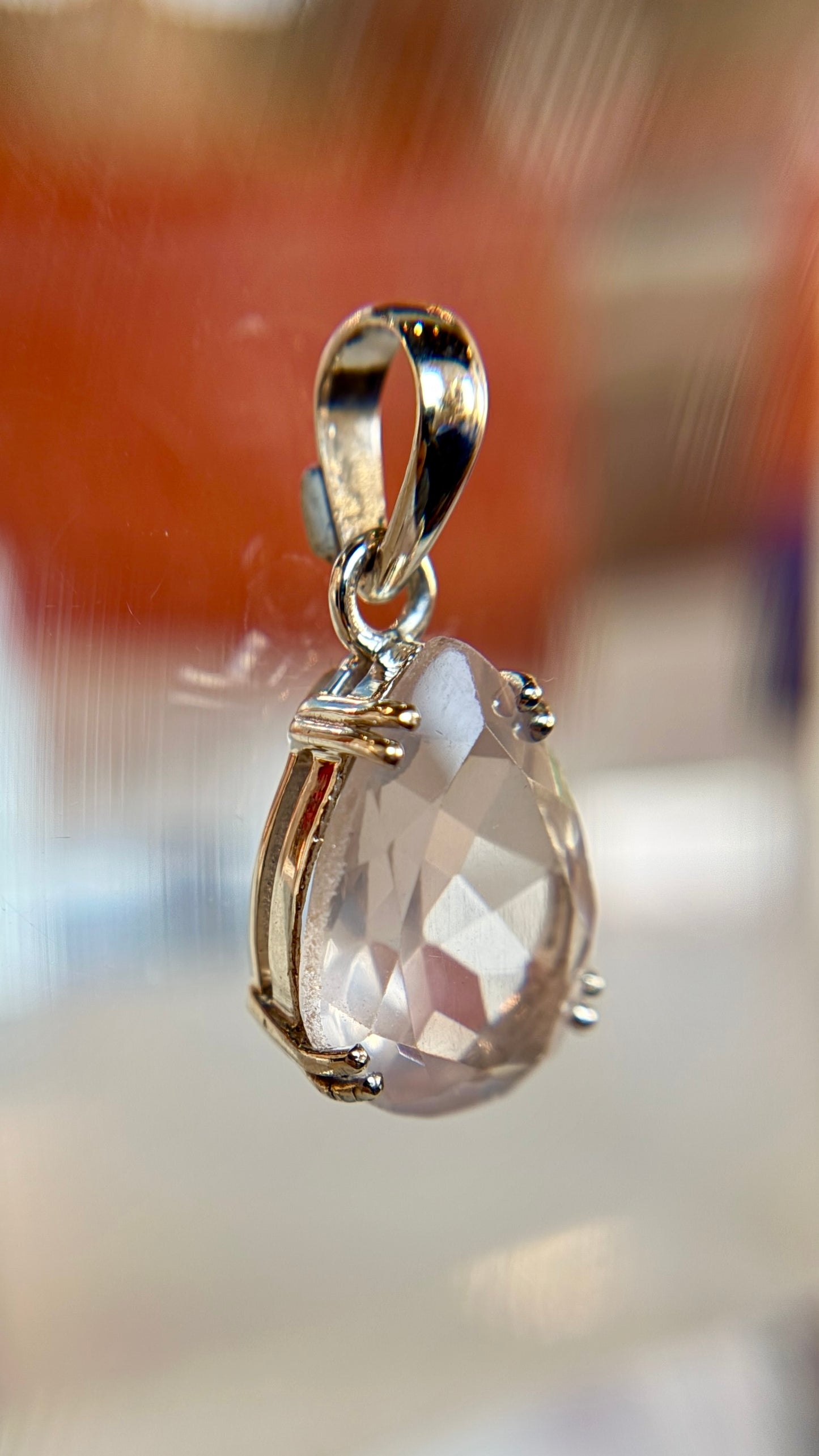 Rose Quartz Necklace Pendant