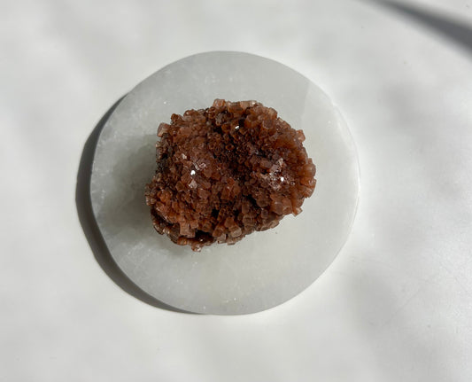 Red Aragonite Cluster