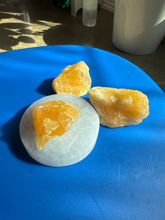 Orange Calcite Raw Chunk Small