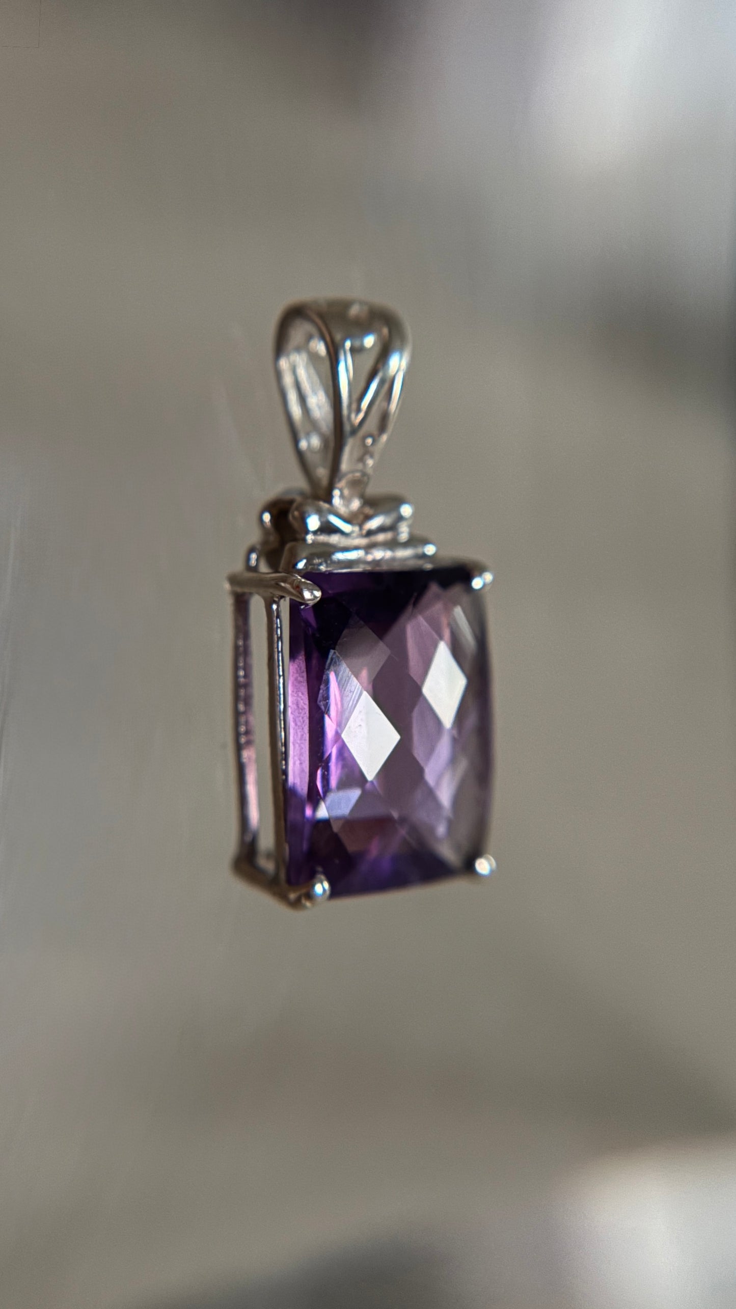 Amethyst Necklace Pendant