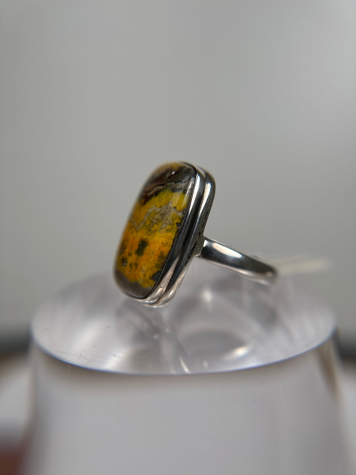Bumblebee Jasper Ring Size 11