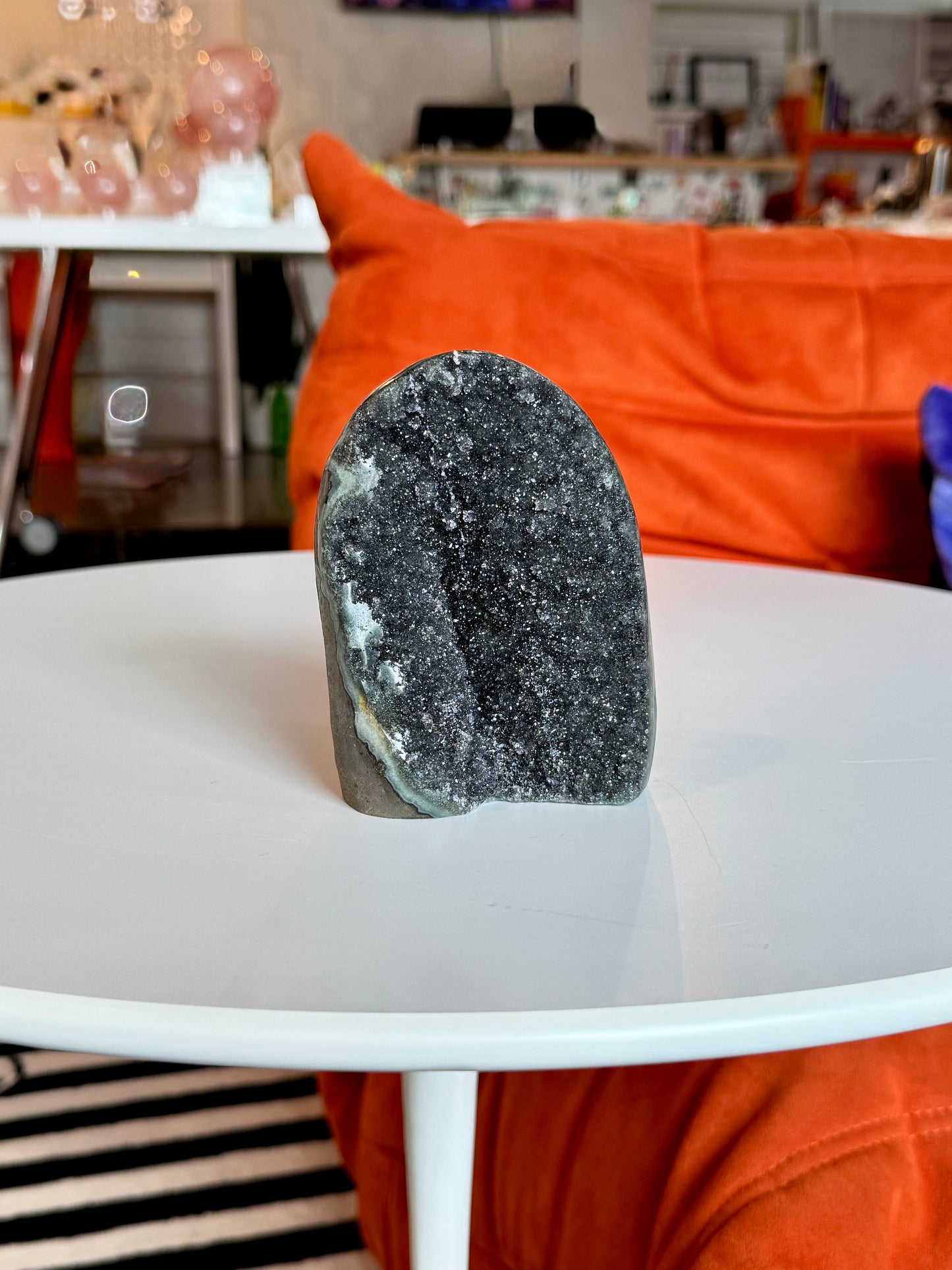 Black Amethyst Cut Base Freeform