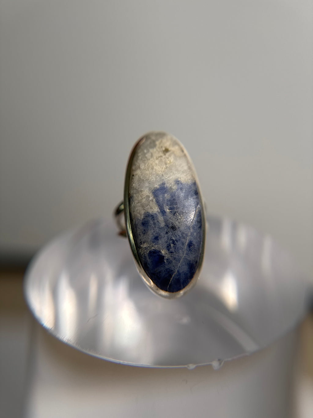 Sodalite Ring Size 5 - Sterling Silver
