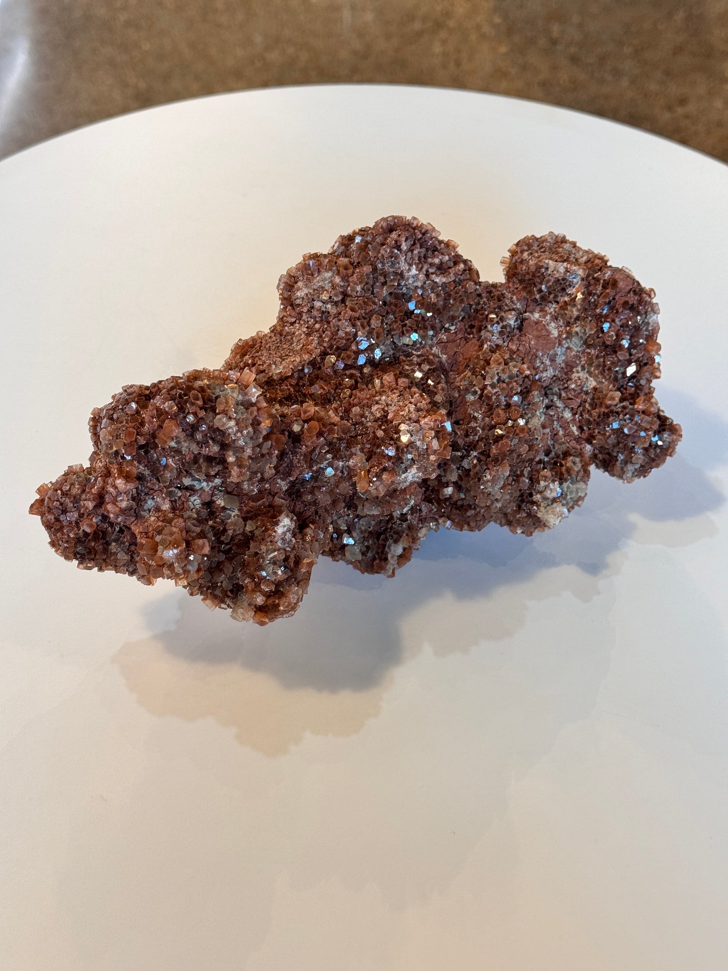 Large Red Aragonite Cluster