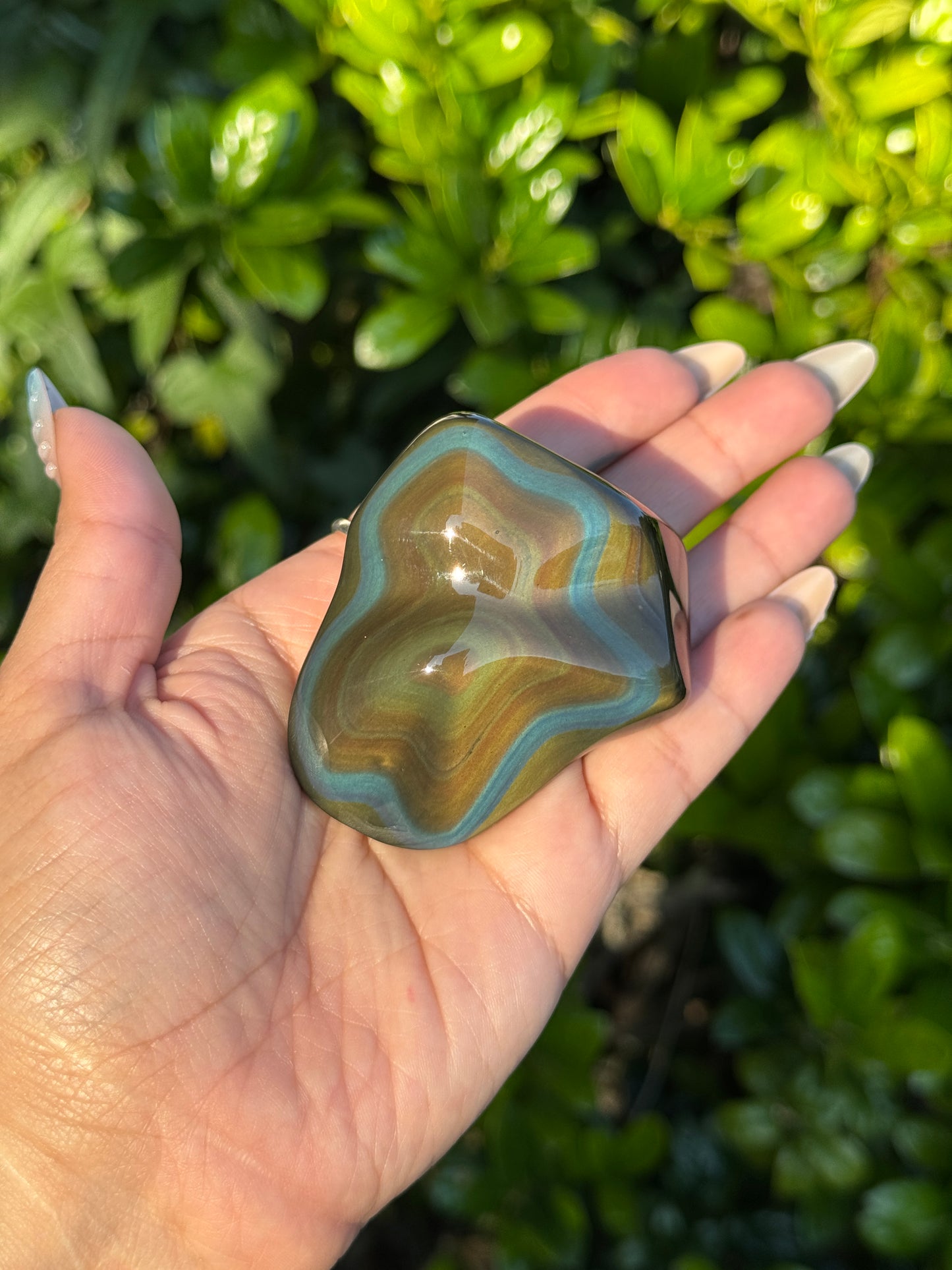 High Grade Polished Rainbow Obsidian from Mexico RO-1