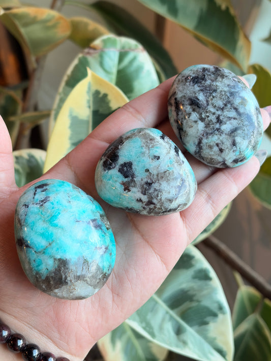 Amazonite Palm Stone