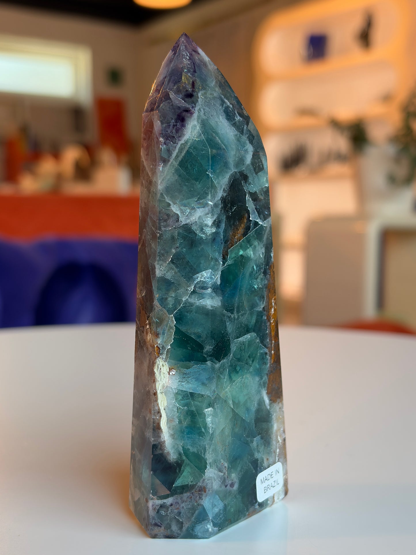 Rainbow Fluorite Tower RF06