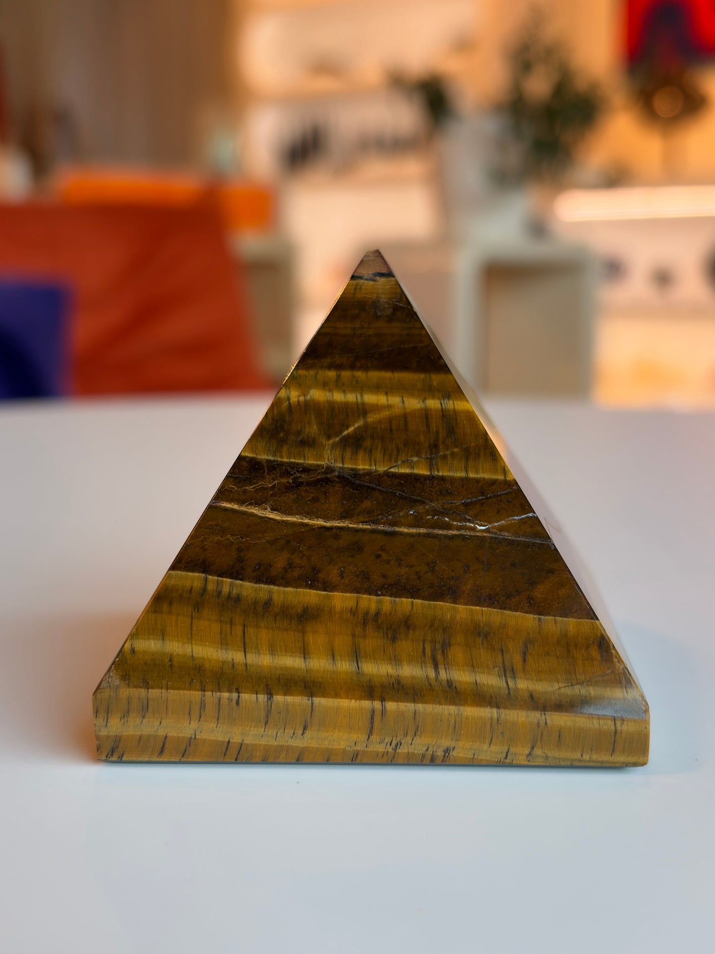 Large Tiger’s Eye Pyramid