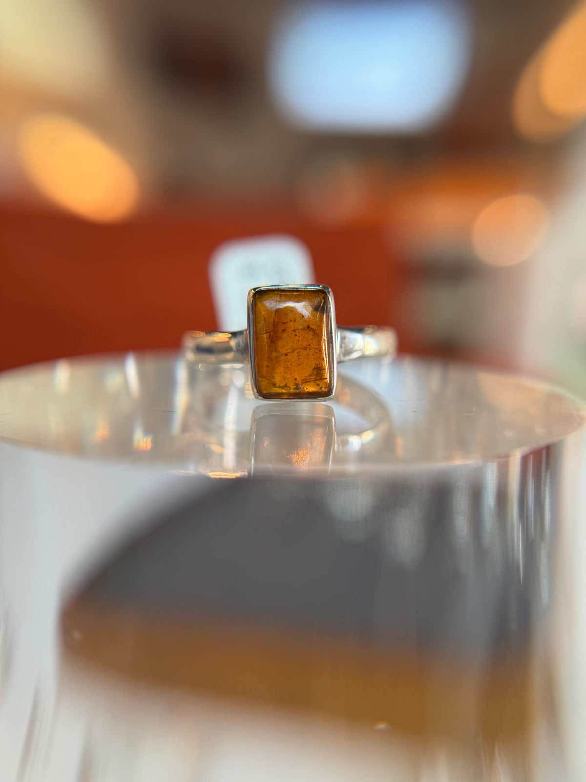 Orange Kyanite Ring Size 8