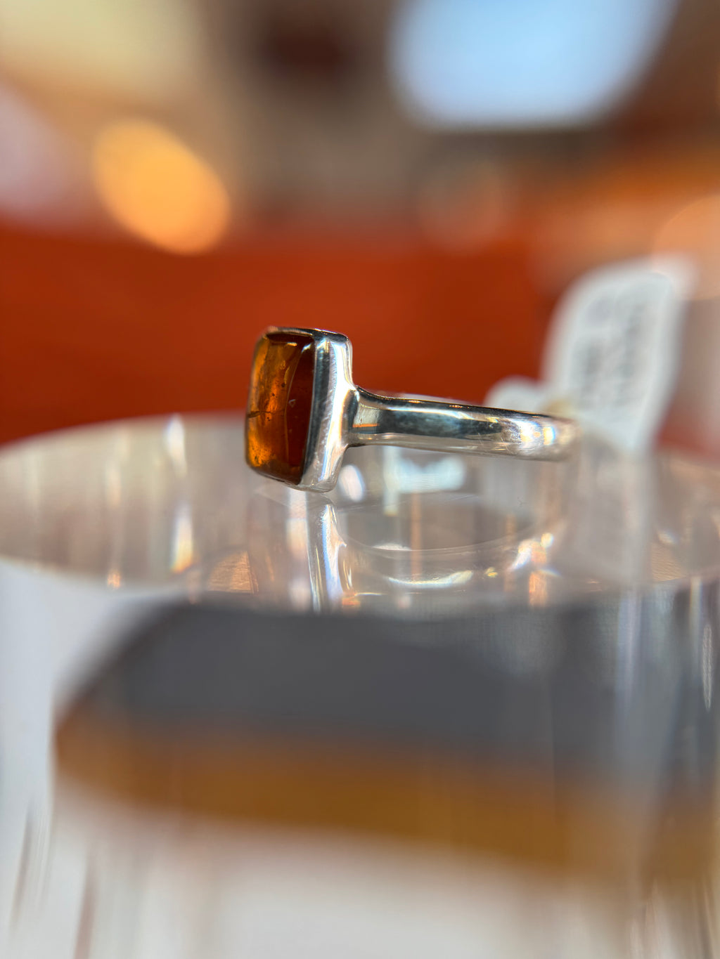 Orange Kyanite Ring Size 8
