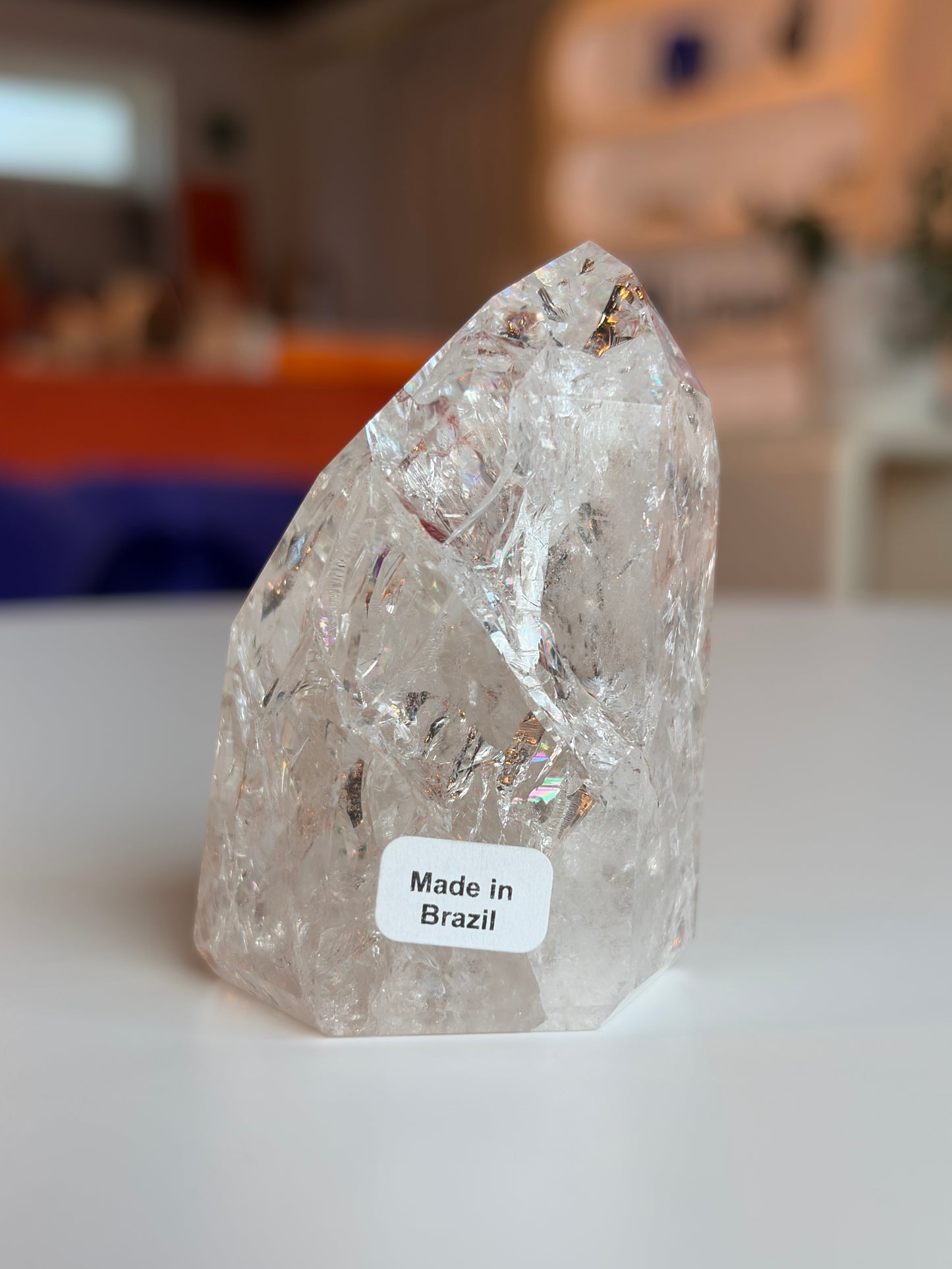 Brazilian Crackle Quartz Tower CQ09