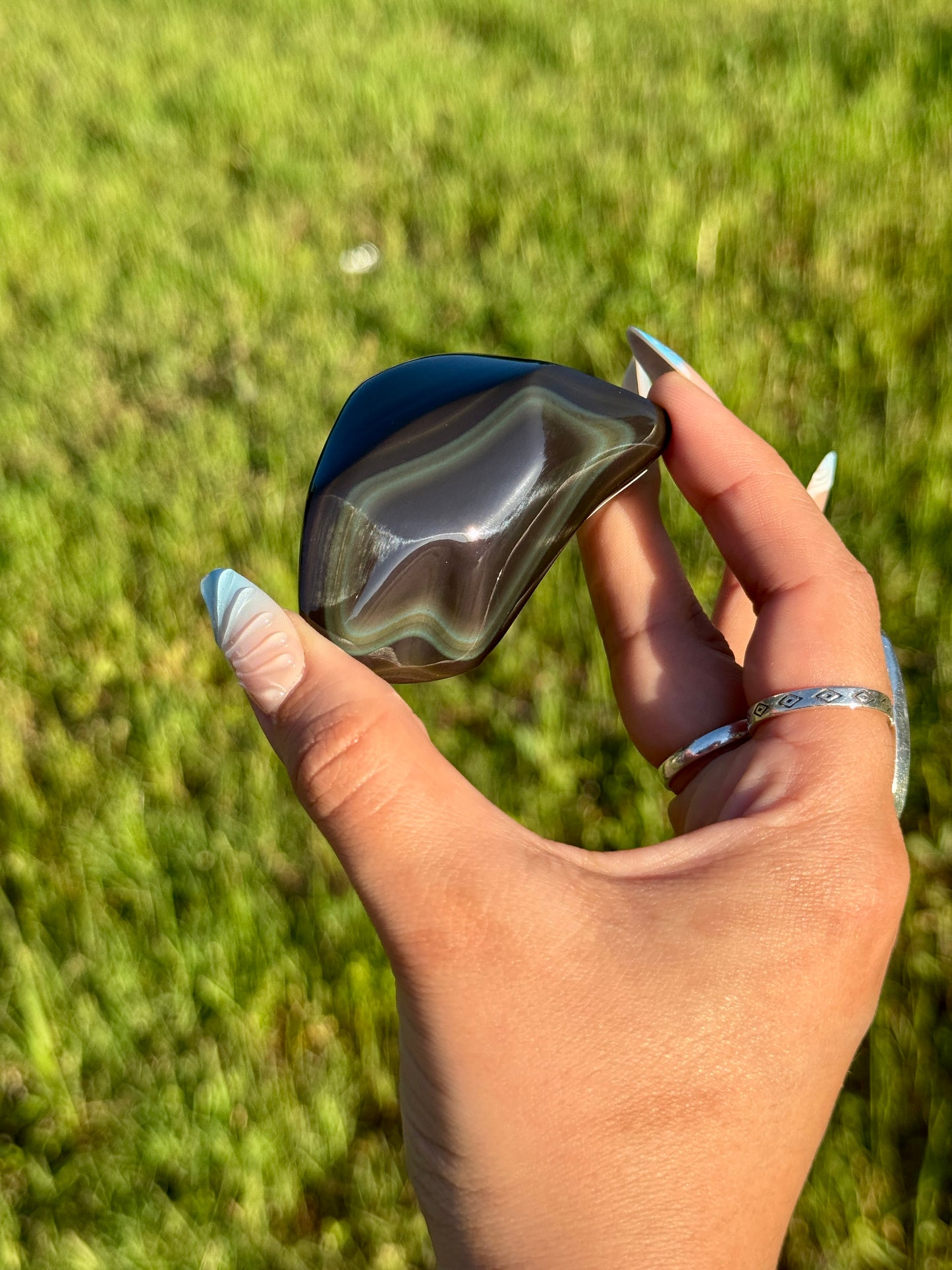 High Grade Rainbow Obsidian Freeform 📍 Mexico | RO-5