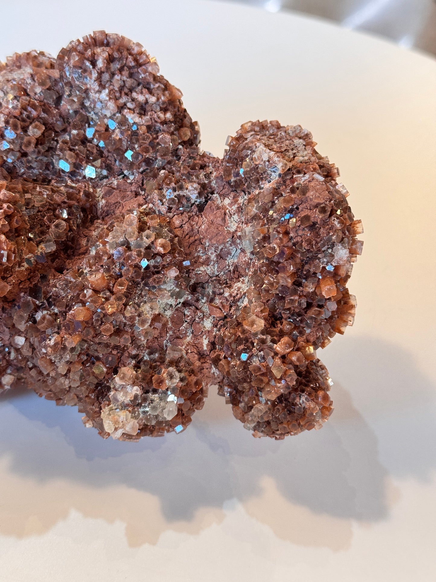 Large Red Aragonite Cluster