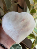 Large Selenite Heart Charging Bowl