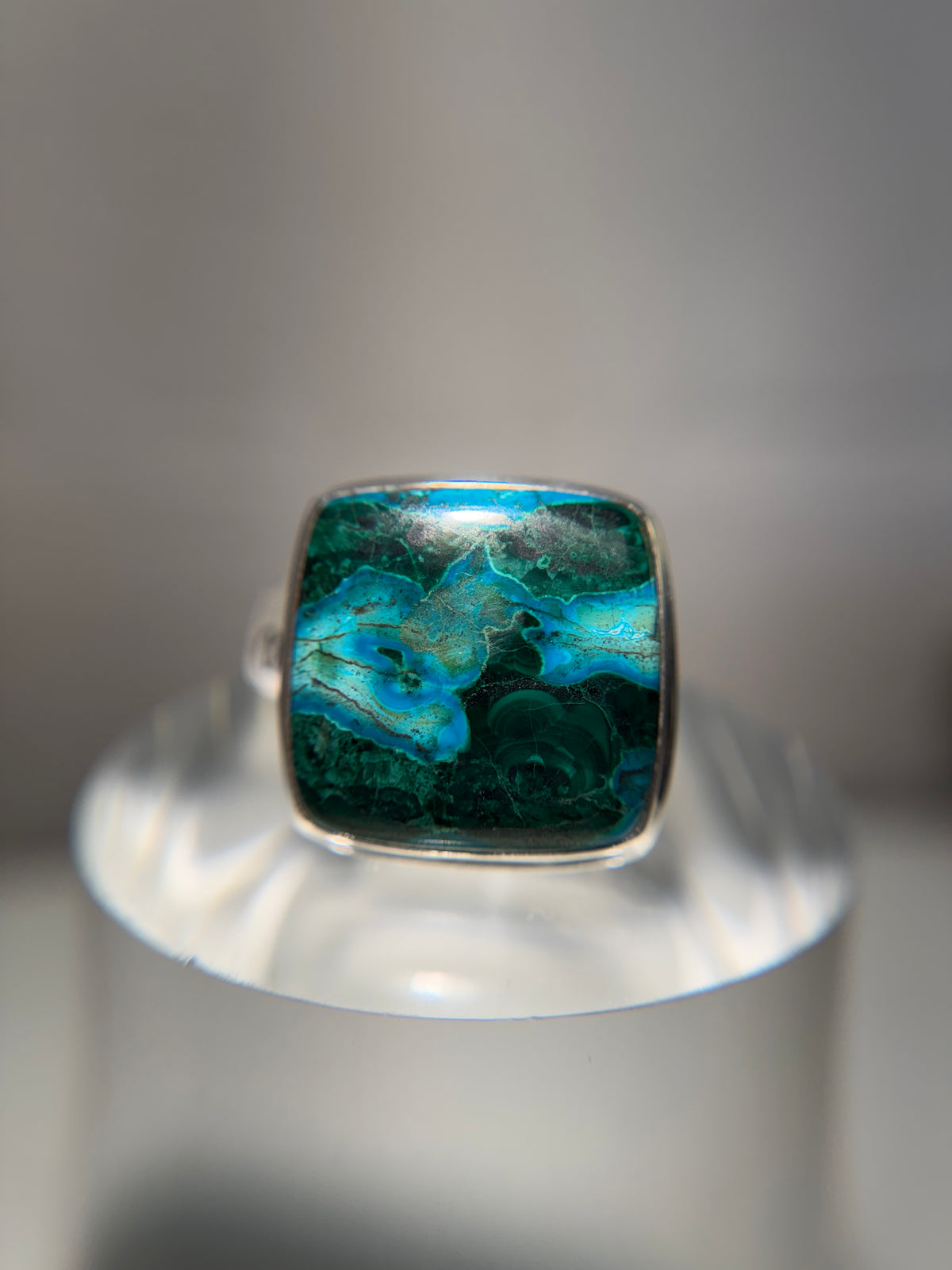 Malachite & Chrysocolla Ring Size 12