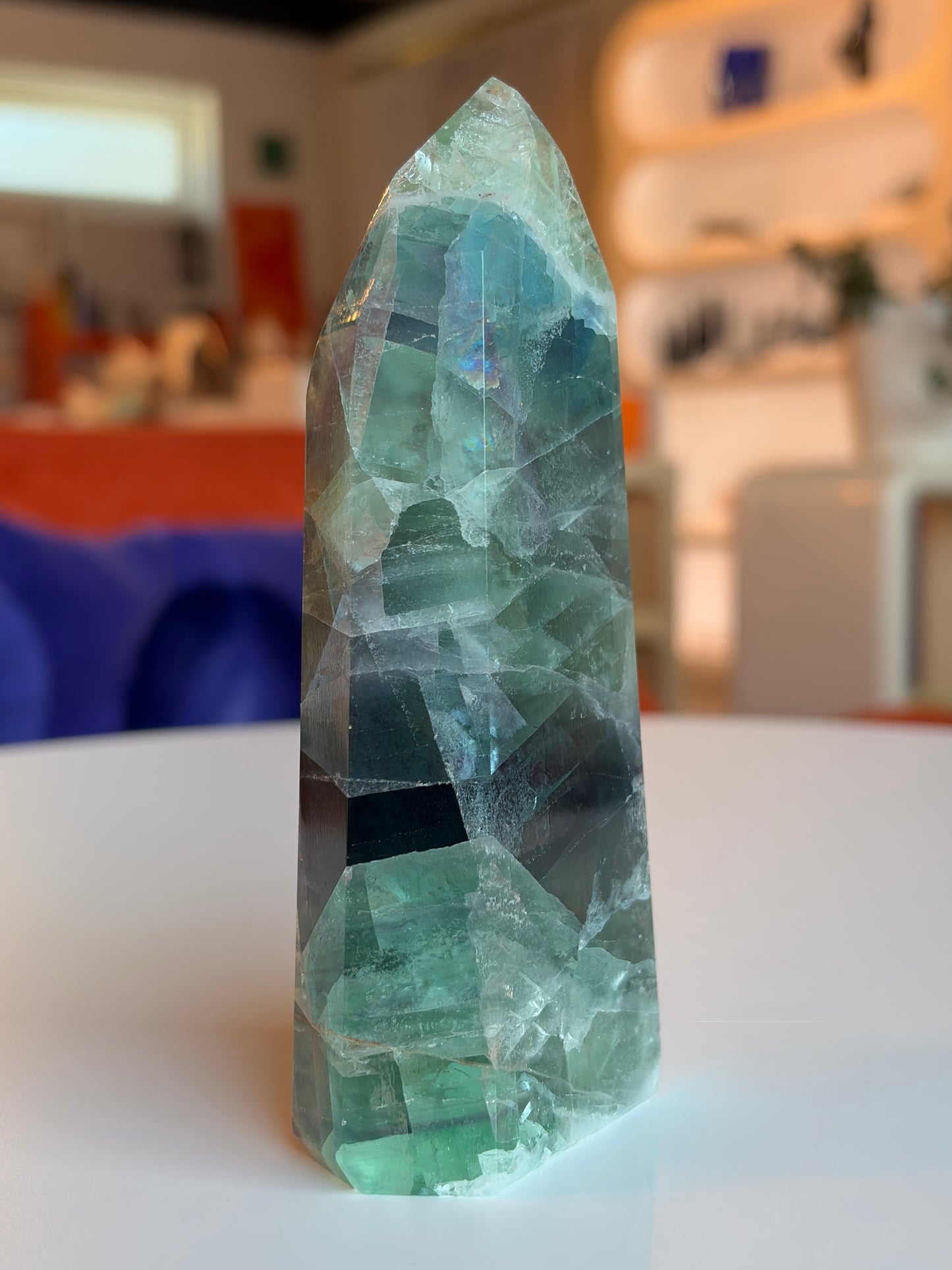 Rainbow Fluorite Tower RF08