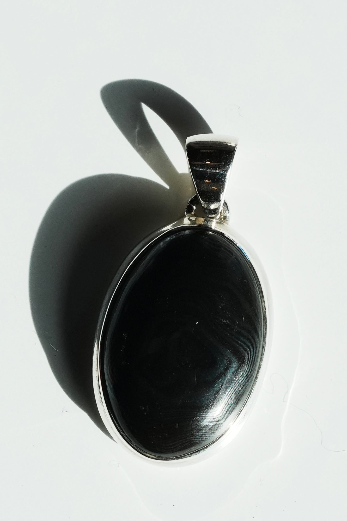 PSILOMELANE STERLING SILVER PENDANT