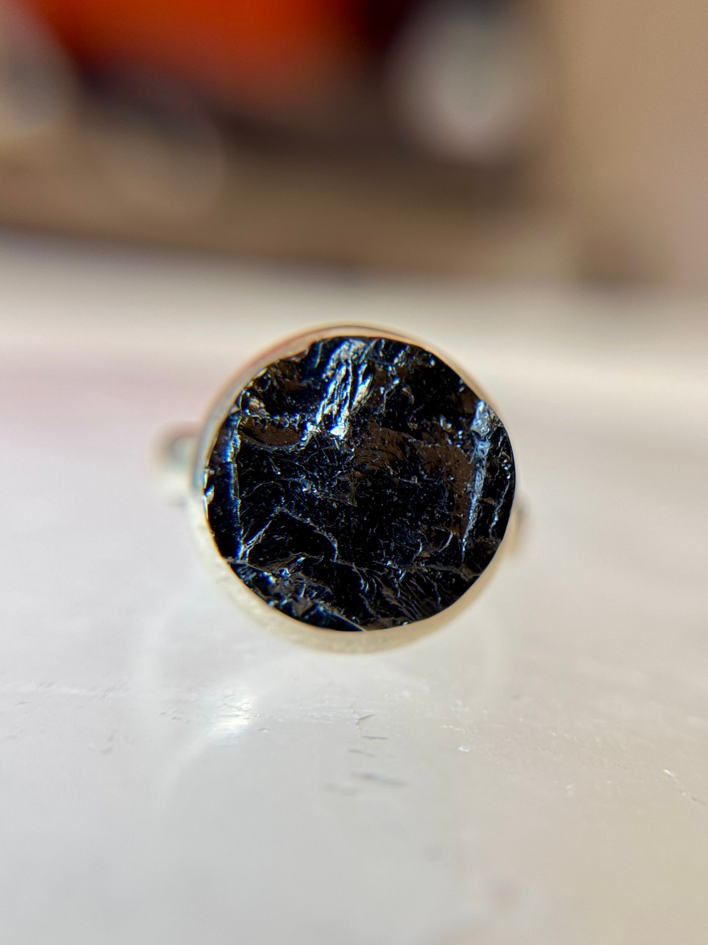 Shungite from Russia Ring Size 9