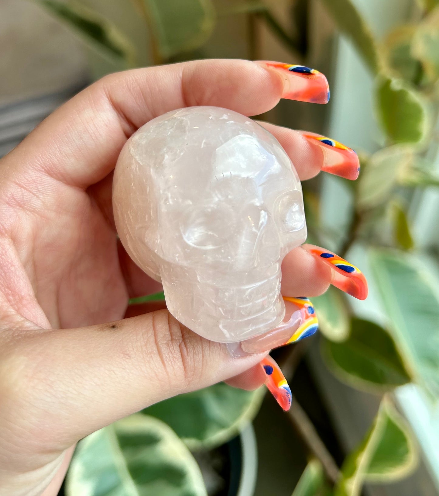 Rose Quartz Skull RQ2