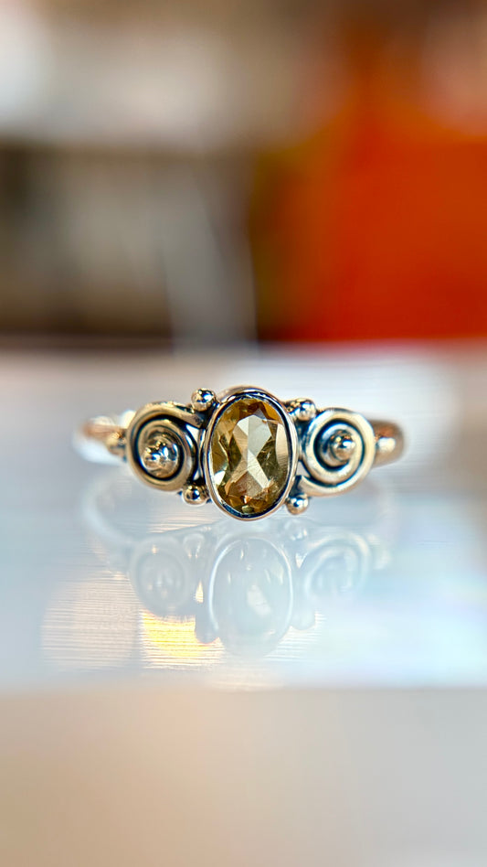 Cosmic Citrine Ring Size 7