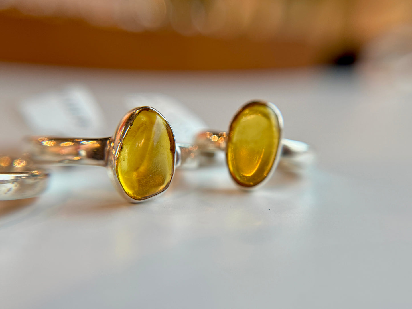 Sterling Silver Baltic Amber Ring