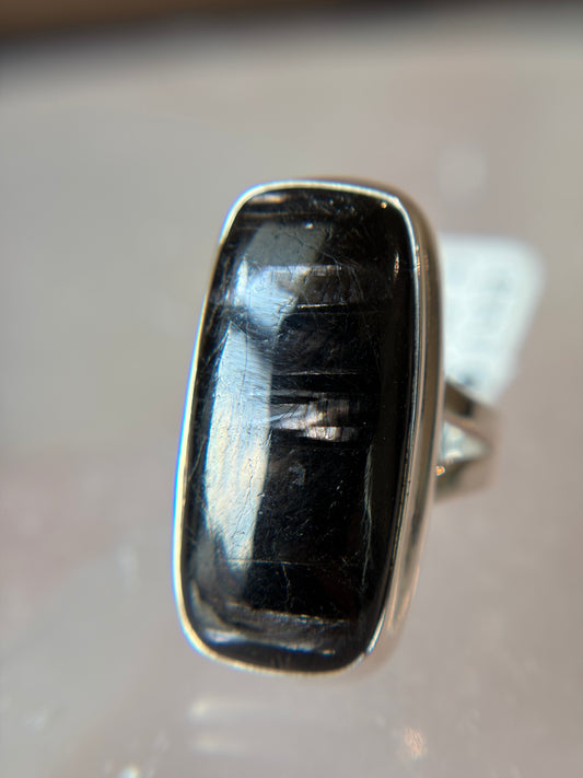 Hypersthene Ring Size 5 Sterling Silver