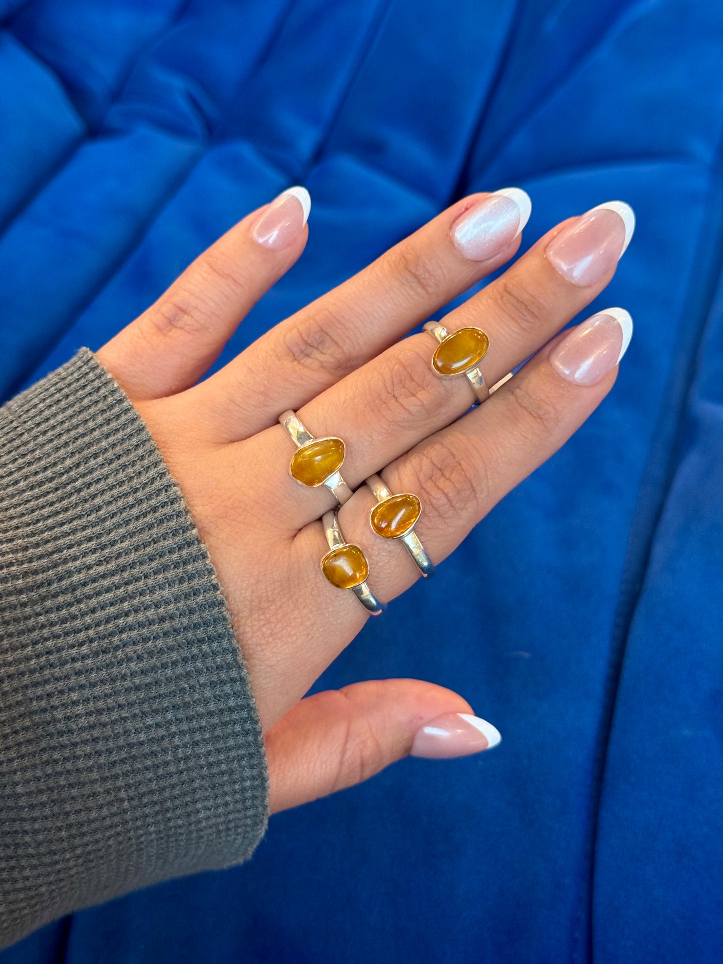 Sterling Silver Baltic Amber Ring