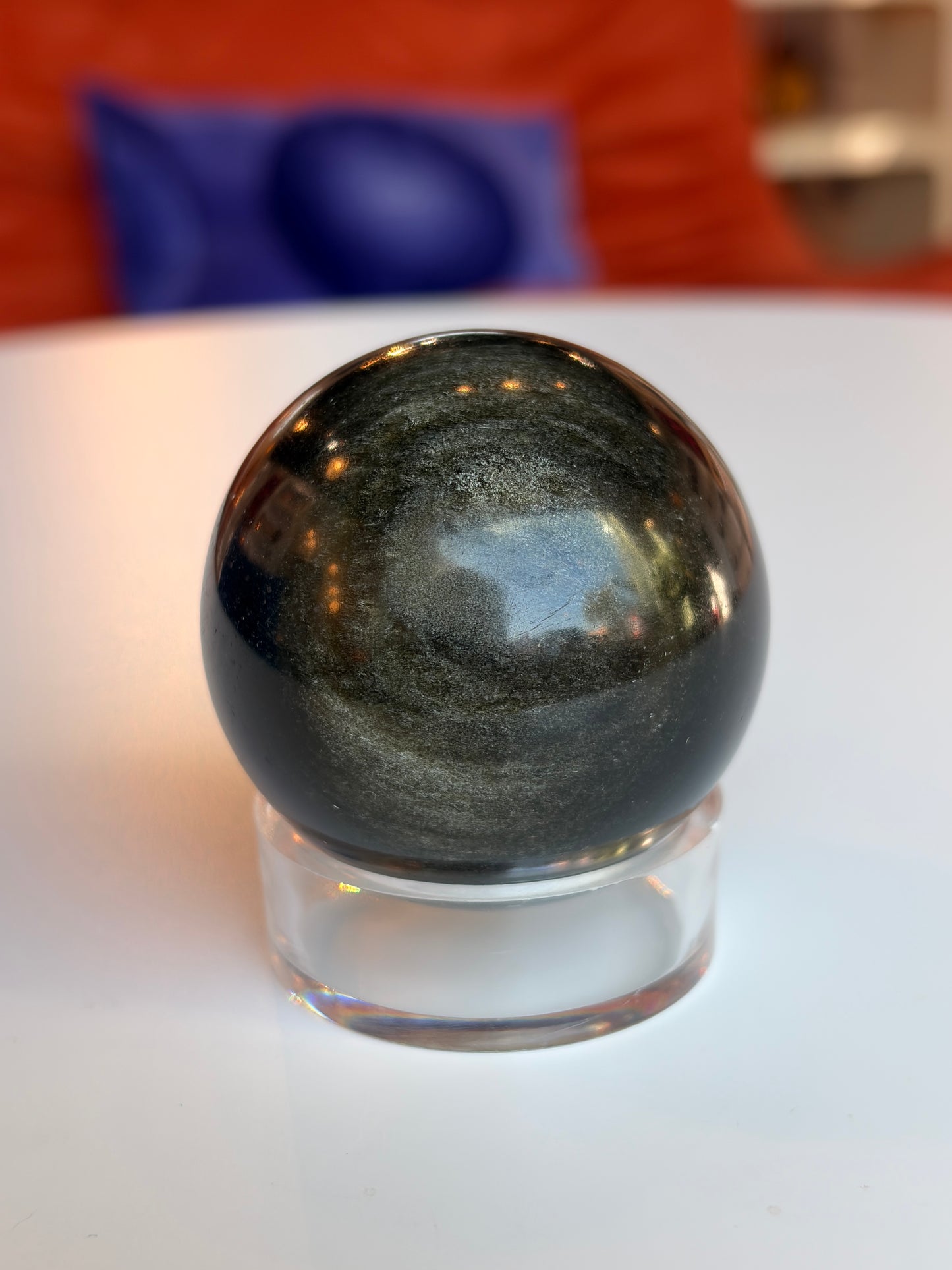 Gold Sheen Obsidian Sphere GS2