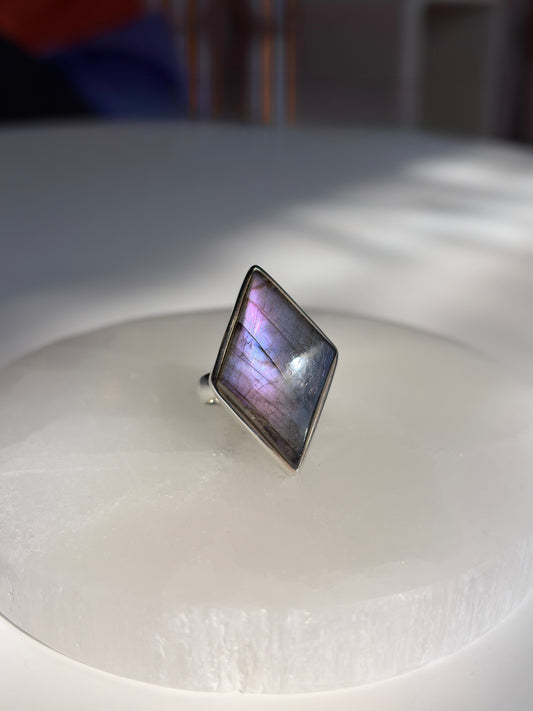 Labradorite Ring Size 10 - Sterling Silver .925