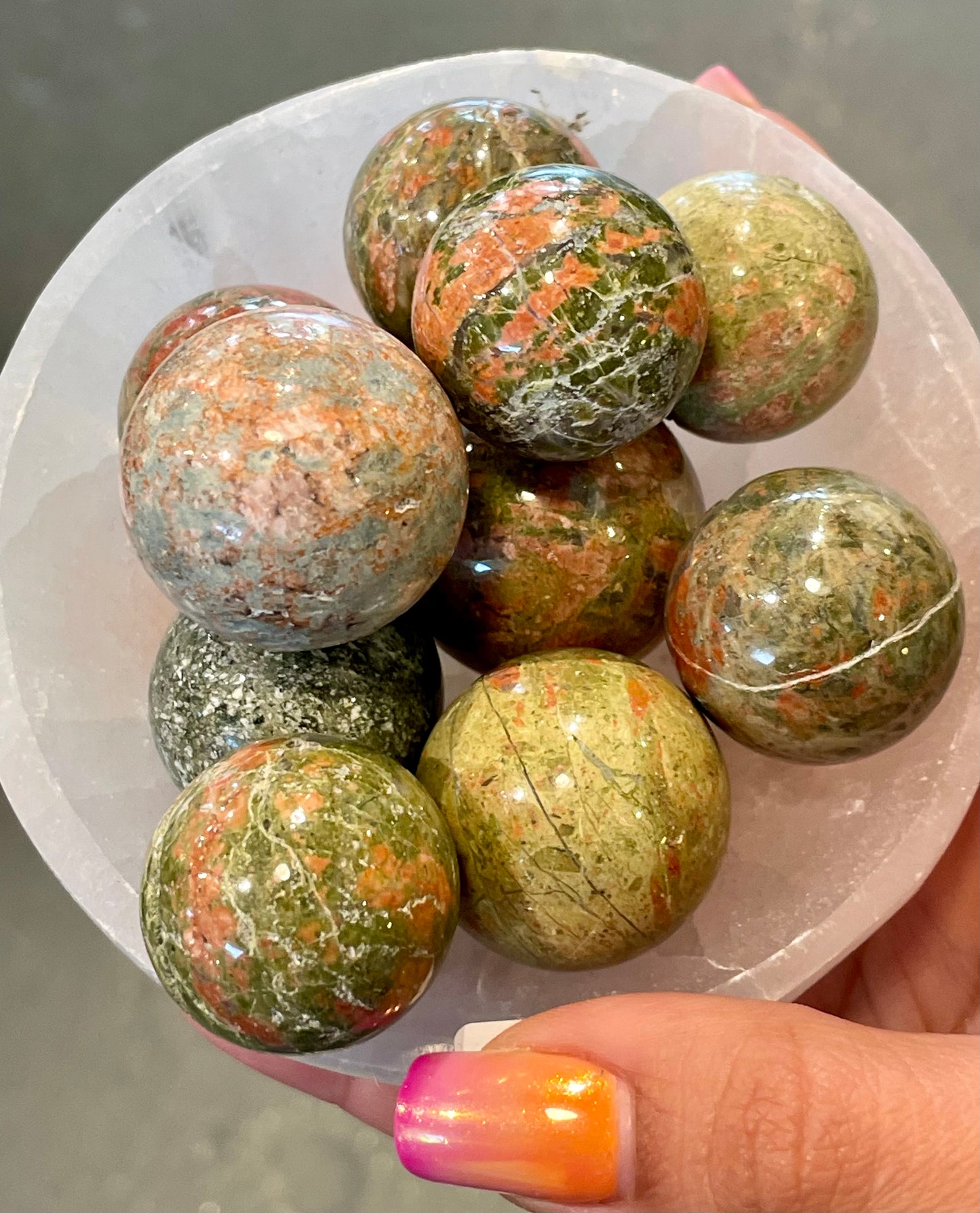 Unakite Spheres