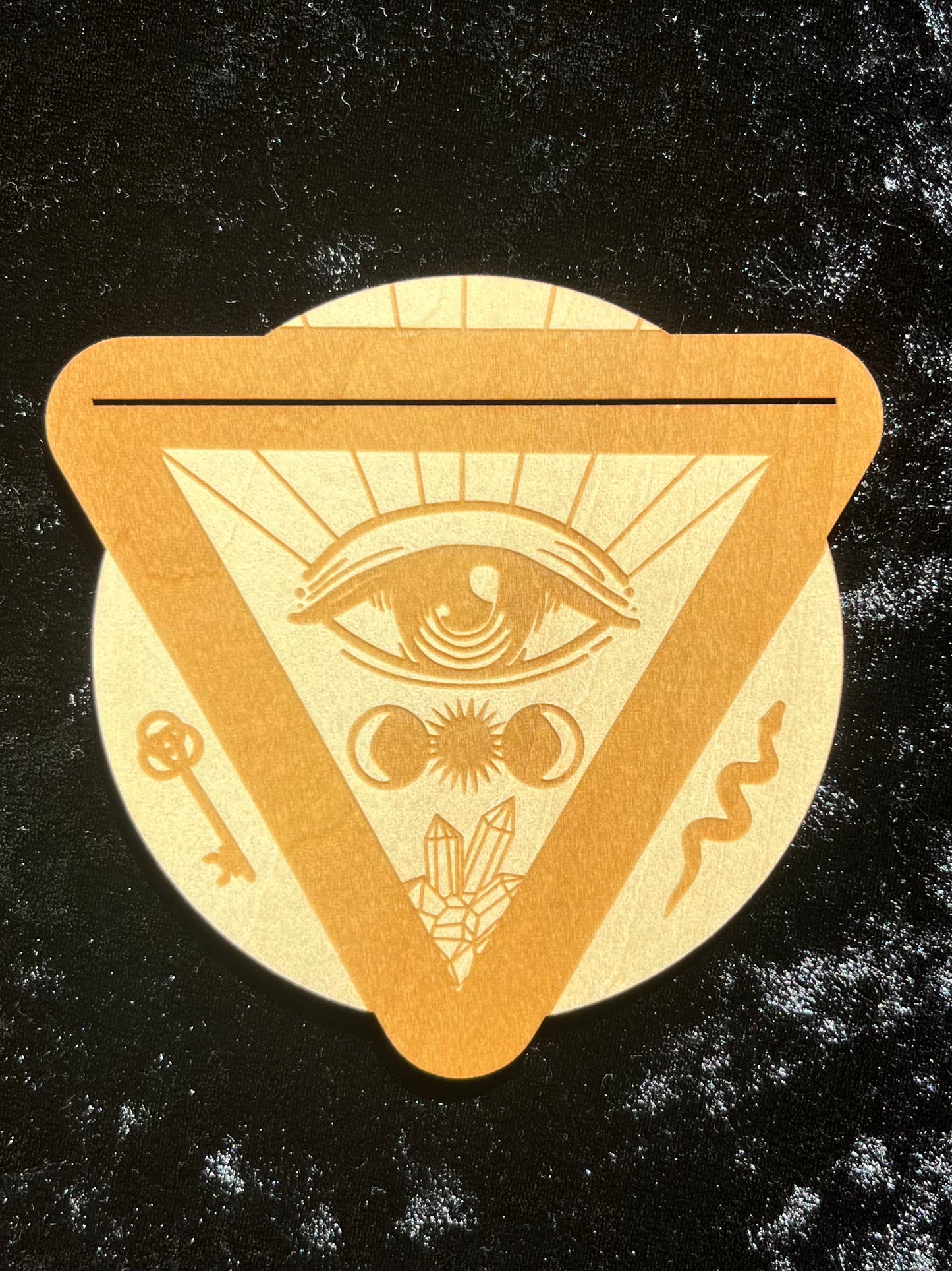 Third Eye Wooden Tarot Card Stand