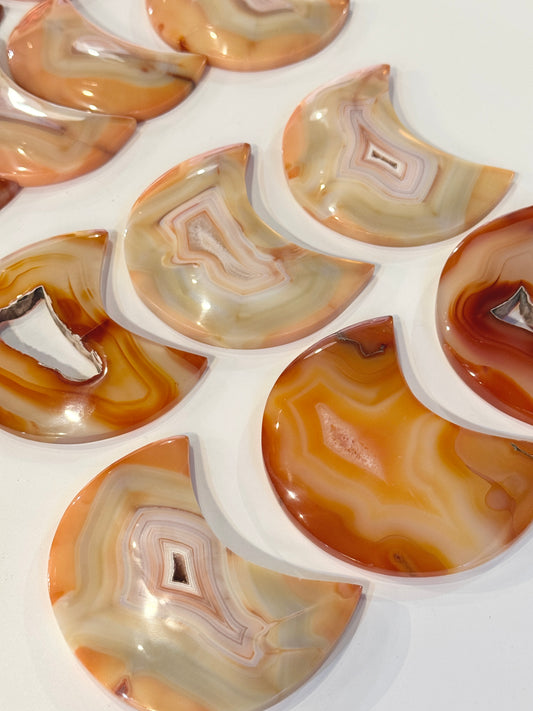 Indonesia Carnelian Crescent Moon