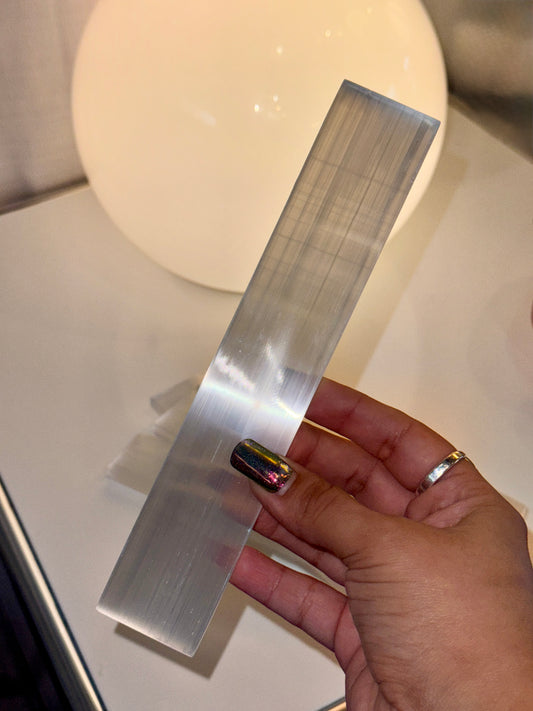 Polished Selenite Charging Plates