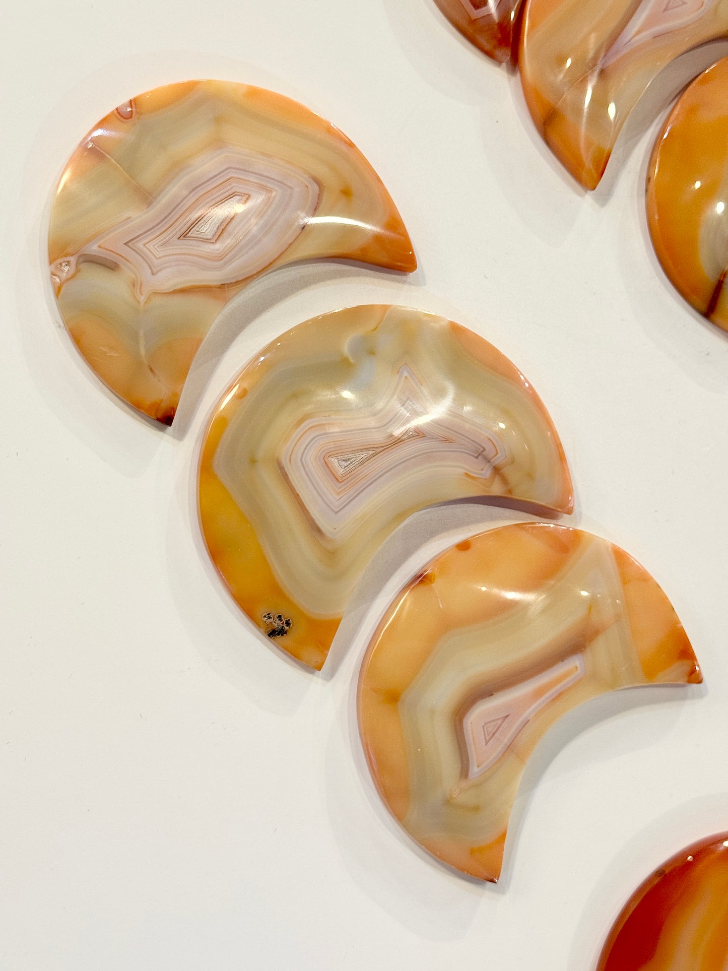 Indonesia Carnelian Crescent Moon