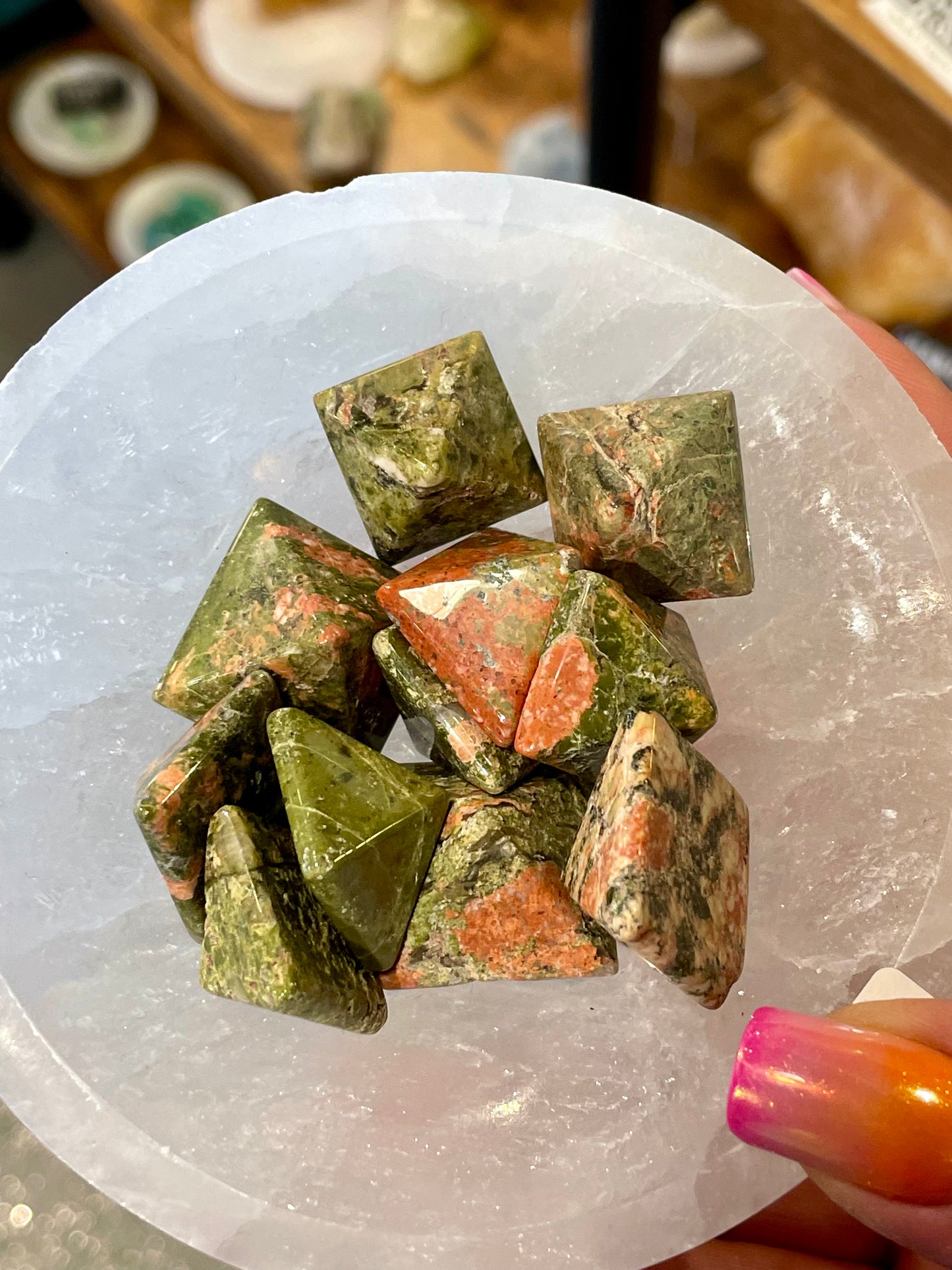 Unakite Pyramids