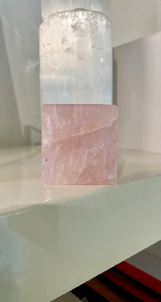 Rose Quartz Cube