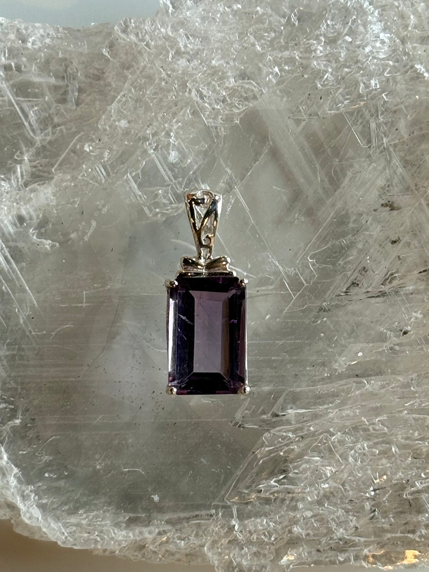 Amethyst Pendant - Sterling Silver