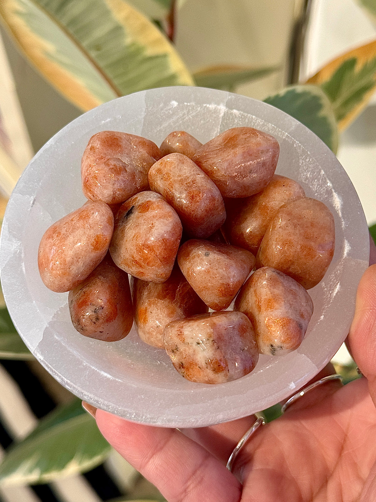 High Grade Sunstone Tumbled