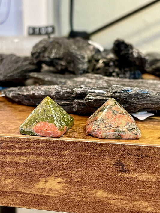 Unakite Pyramids