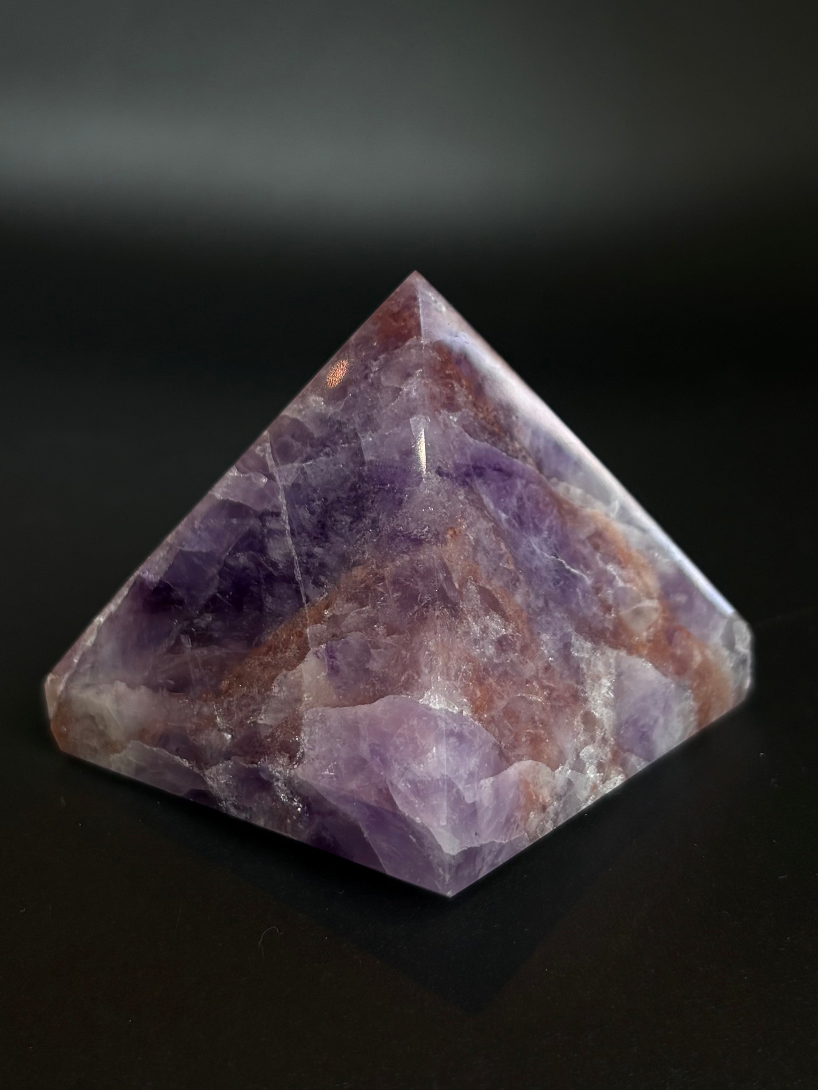 Brazilian Chevron Amethyst Pyramid: CAP02