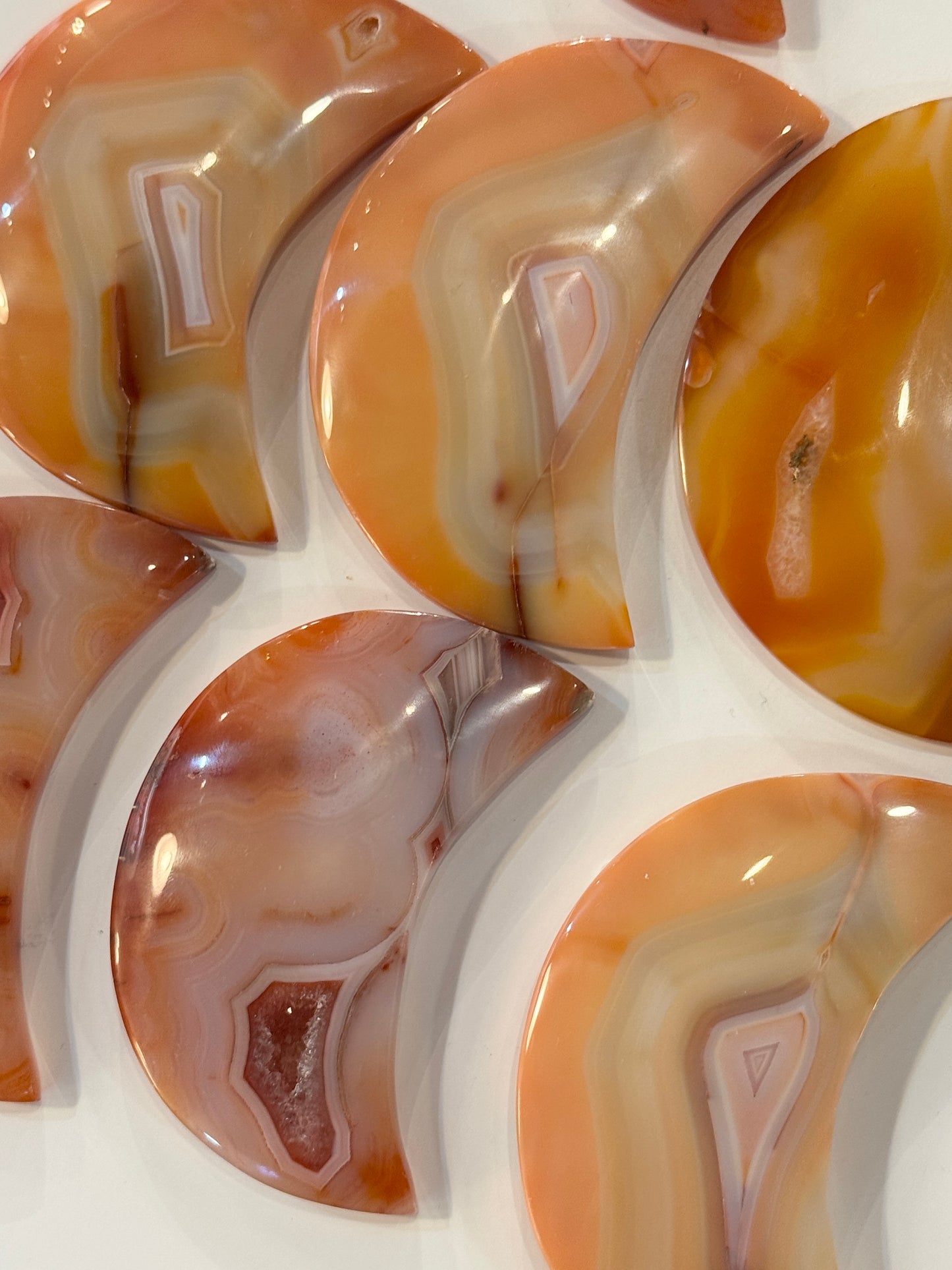 Indonesia Carnelian Crescent Moon