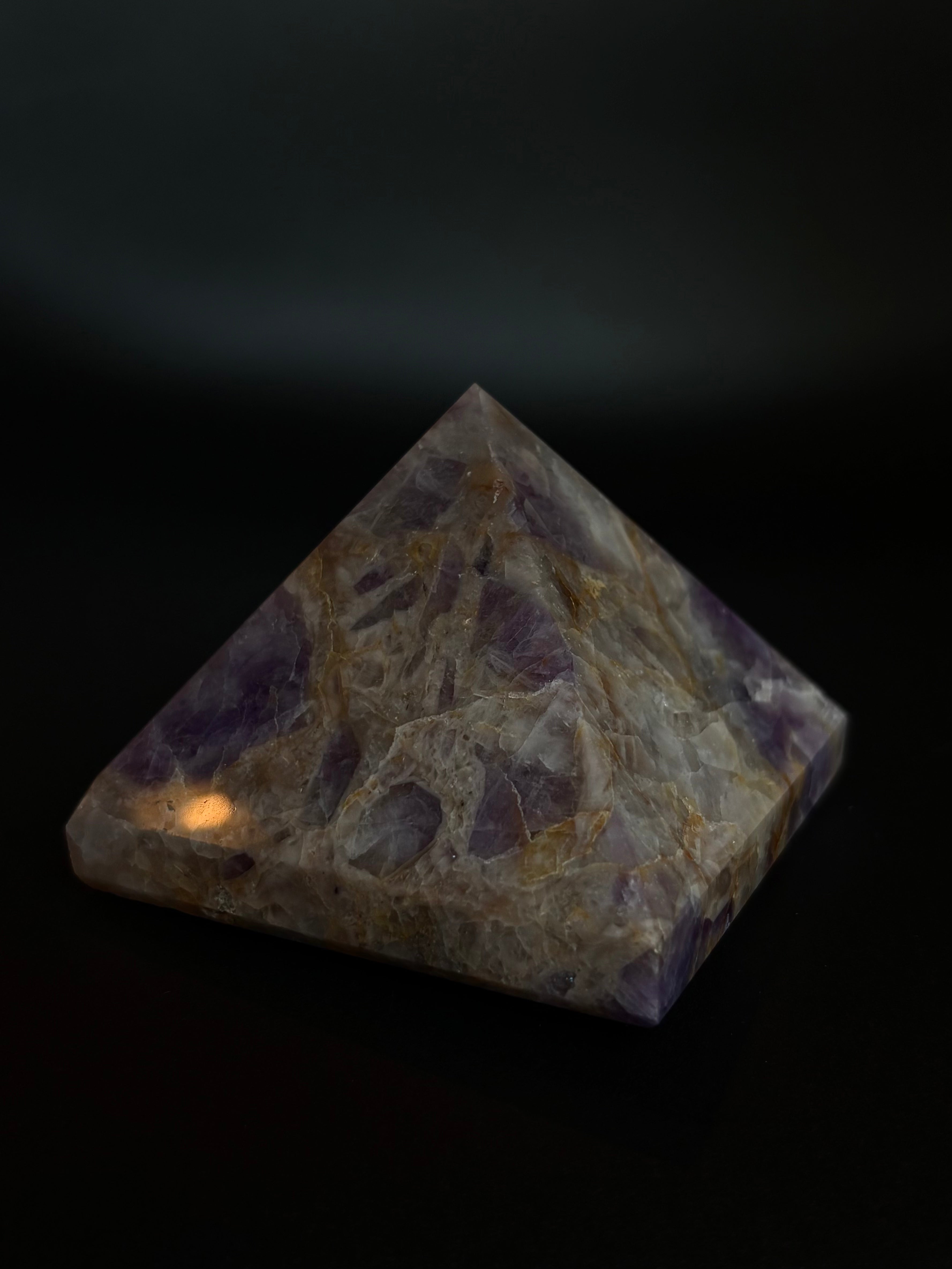 Brazilian Chevron Amethyst Pyramid: CAP03